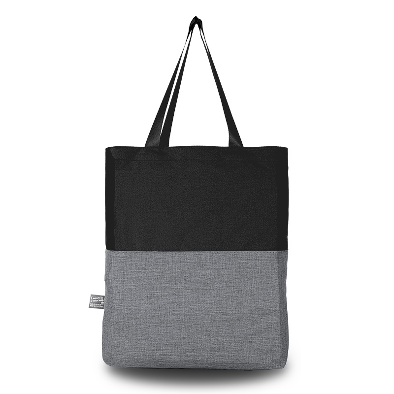 Shelton 300D Polyester Shopping Tote Bag - Gray